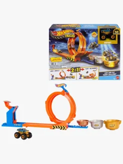 HotWheels Legetøjsbiler & -Fartøjer-Hot Wheels Monstertruck Loop & Flip Trophy Challange Racerbane