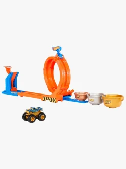 HotWheels Legetøjsbiler & -Fartøjer-Hot Wheels Monstertruck Loop & Flip Trophy Challange Racerbane