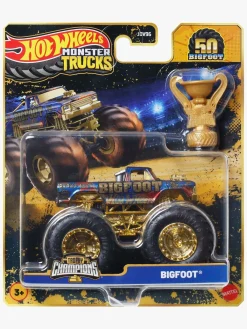 HotWheels Legetøjsbiler & -Fartøjer-Hot Wheels Monstertrucks Bigfoot Trophy Champions Bil Blandet Udvalg