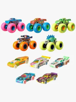 HotWheels Legetøjsbiler & -Fartøjer-Monster Trucks Selvlysende Multipack