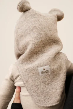 Tilbehør|Uldtøj|Huttelihut Elefanthue i Uld, Camel Melange