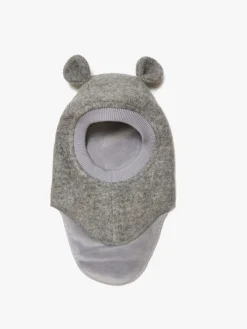 Tilbehør|Uldtøj|Huttelihut Elefanthue i Uld, Medium Grey Melange