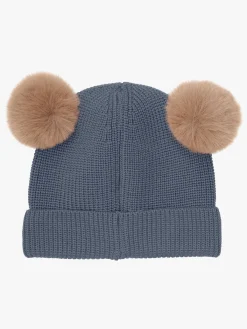 Uldtøj|Tilbehør|Huttelihut Hue Merinould med Pomponer, Turbulence