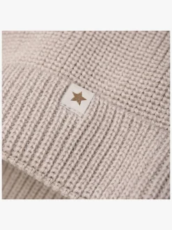 Børn Huttelihut Uldtøj|Tilbehør-Hue Merinould med Pomponer, Camel Melange