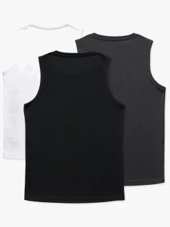 Sportstøj|Hyperfied Bounce Tank Top 3-pak, Black/Grey Melange/White Grå/Hvid/Sort