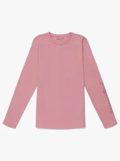 Sportstøj|Hyperfied Jersey Logo Long Sleeve Top, Blush Lyserød