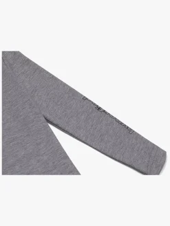 Sportstøj|Hyperfied Jersey Logo Long Sleeve Top, Grey Melange Grå