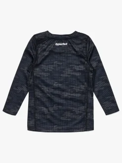 Sportstøj|Hyperfied Long Sleeve Logo T-Shirt, Grey Camo Grå