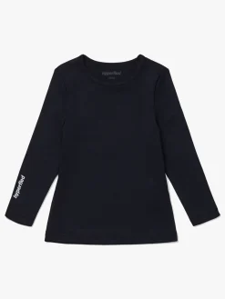 Hyperfied Sportstøj-Long Sleeve Logo Top, Anthracite