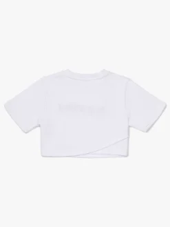 Sportstøj|Hyperfied Running Short Sleeve Logo Sweatshirt, Snow White Hvid