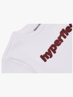Sportstøj|Hyperfied Short Sleeve Logo Sweatshirt, Snow White Hvid