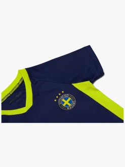 Sportstøj|Hyperfied V-Neck Neo Logo T-Shirt, Medieval Blue Blå/Gul