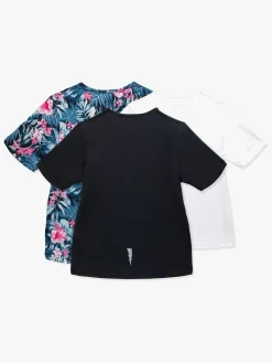 Sportstøj|Hyperfied Wave T-Shirt 3-pak, Black/White/Tropical Flower