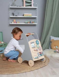 Legetøj Til Børn På 0-10 År|Babylegetøj|JaBaDaBaDo Aktivitetsvogn Grå/Beige/Flerfarvet