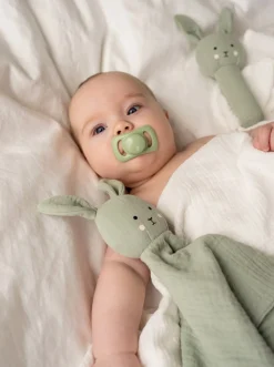 Stofbleer, Nusseklude & Babytæpper|JaBaDaBaDo Bunny Rangle Gavesæt, Grøn