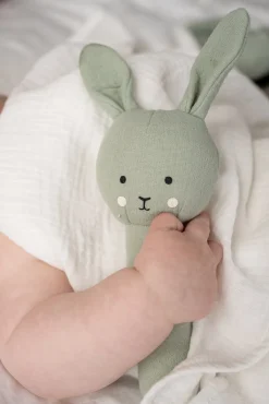 Stofbleer, Nusseklude & Babytæpper|JaBaDaBaDo Bunny Rangle Gavesæt, Grøn