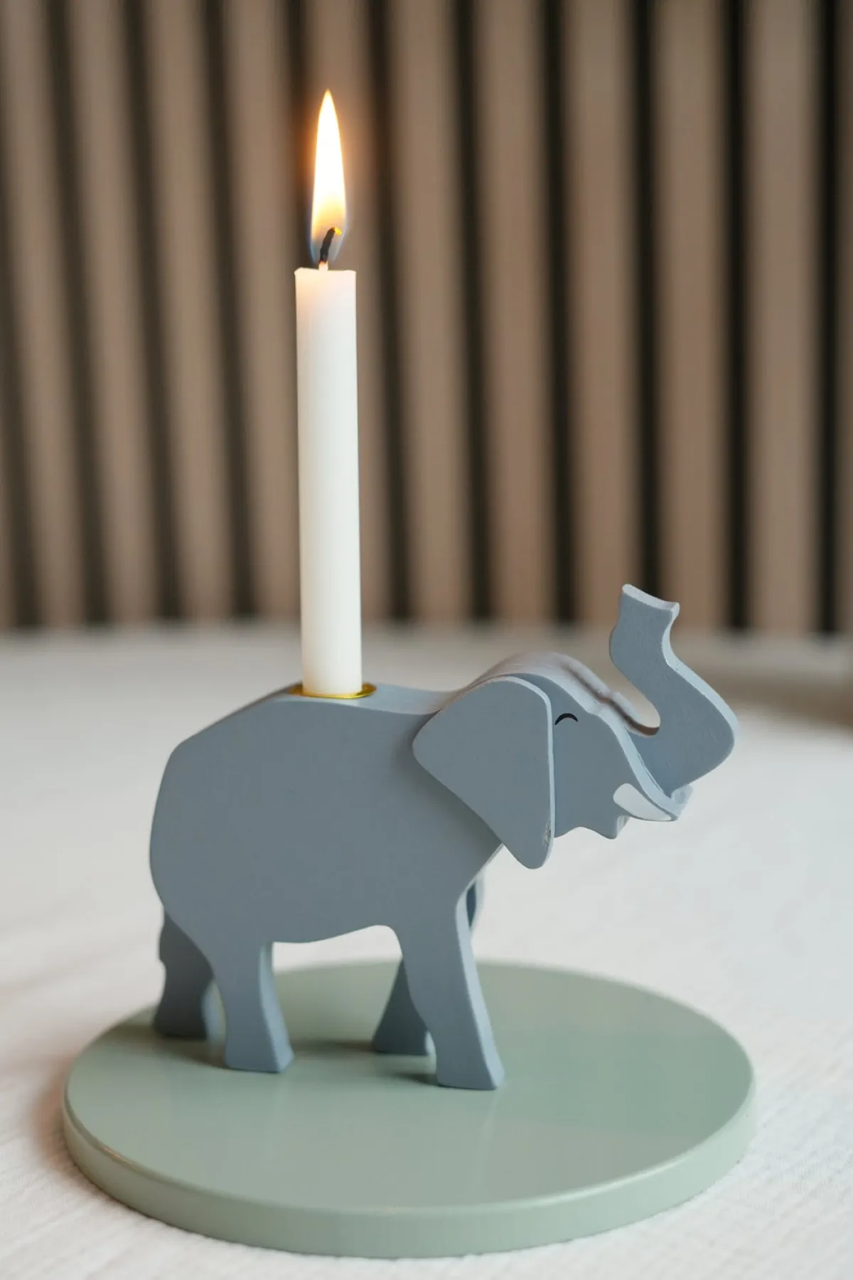 Børn JaBaDaBaDo Interiør-Lysestage Elefant, Multi