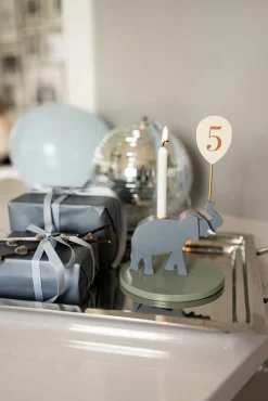 Børn JaBaDaBaDo Interiør-Lysestage Elefant, Multi