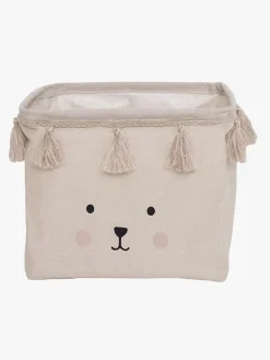 Opbevaring|JaBaDaBaDo Small Teddy Opbevaringskurv Hvid