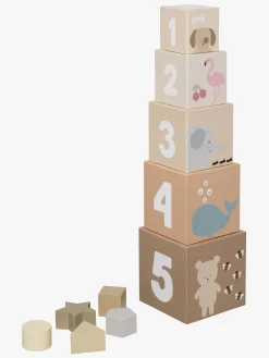 Babylegetøj|JaBaDaBaDo Stabelbar Terninger Natur