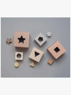 Babylegetøj|JaBaDaBaDo Stabelbar Terninger Natur
