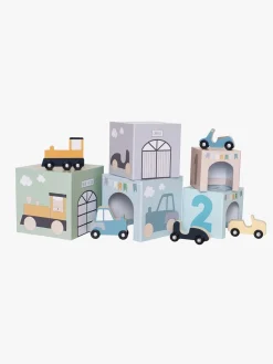 Trælegetøj|Legetøj Til Børn På 0-10 År|JaBaDaBaDo Stabelbare Klodser Køretøjer 1-5