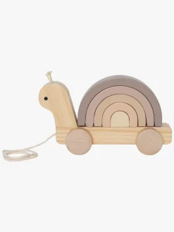 Børn JaBaDaBaDo Trælegetøj|Legetøj Til Børn På 0-10 År-Træklegetøj Snegl med Regnbue