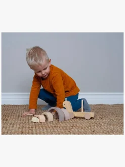 Børn JaBaDaBaDo Trælegetøj|Legetøj Til Børn På 0-10 År-Træklegetøj Snegl med Regnbue