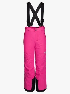 Termotøj|Vintertøj|JackWolfskin Jack Wolfskin Powder Mountain Overtræksbukser, Pink Fuchsia Lyserød