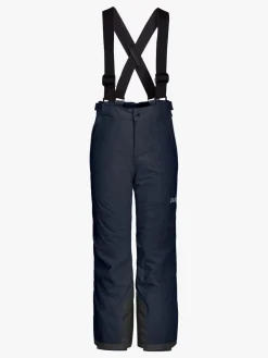 Termotøj|Vintertøj|JackWolfskin Jack Wolfskin Powder Mountain Overtræksbukser, Night Blue Blå