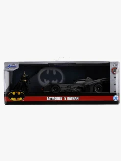 Legetøjsbiler & -Fartøjer|Legetøjsfigurer|JadaToys Jada Toys Batman Bil med Figur 1989 Batmobile 1:32 Sort