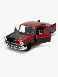 Legetøjsbiler & -Fartøjer|Legetøjsfigurer|JadaToys Jada Toys DC Comics Bil med Figur Harley Quinn & 1957 Chevy Bel Air 1:32 Sort/Rød