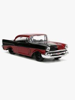 Legetøjsbiler & -Fartøjer|Legetøjsfigurer|JadaToys Jada Toys DC Comics Bil med Figur Harley Quinn & 1957 Chevy Bel Air 1:32 Sort/Rød