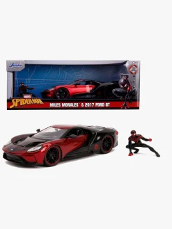 Legetøjsbiler & -Fartøjer|Legetøjsfigurer|JadaToys Jada Toys Spider-Man Bil med Figur Miles Morales 2017 Ford GT 1:2 Sort