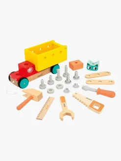 Trælegetøj|Janod Brico'Kids Pull Along DIY Lastbil 14 Dele