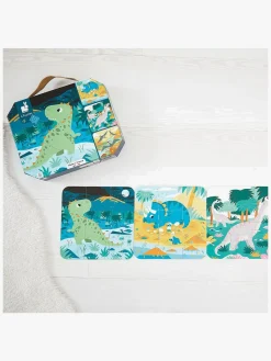 Janod Spil & Puslespil-Dinosaur Puslespil med Progressiv Sværhedsgrad 4-i-1 43 Brikker