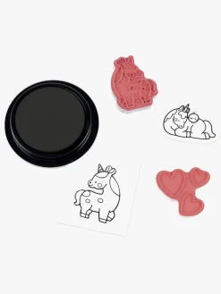 Kreativt Legetøj|Janod Enhjørning Stampinoo Stempelsæt