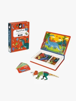 Bøger|Janod Magneti'Book Dinosaurer Magnetsæt 40 Stk. Flerfarvet