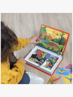 Bøger|Janod Magneti'Book Dinosaurer Magnetsæt 40 Stk. Flerfarvet