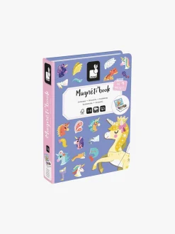 Bøger|Janod Magneti'Book Enhjørning Magnetsæt 44 Stk. Flerfarvet