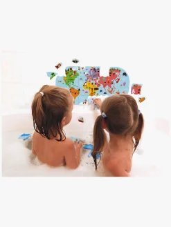 Vandlegetøj|Janod Puslespil Badelegetøj Explorers Map