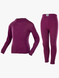 Undertøj|Janus Skiundertøj Merinould, Dark purple