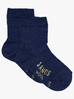 Undertøj|Uldtøj|Janus Uldstrømper Merinoblanding 3-pak, Lyseblå Blå
