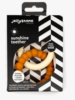Babylegetøj|Jellystone Designs Sunshine Bidering, Honey Oatmeal Flerfarvet