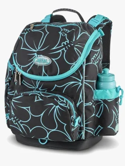 Tasker|Jeva Hibiscus Rygsæk 18L, Black/Turquise