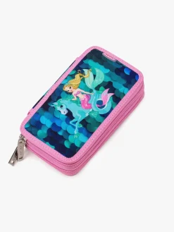 Jeva Kreativt Legetøj-Two-Zip Penalhus, Mermazing