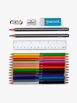 Jeva Kreativt Legetøj-Two-Zip Penalhus, My Flower Unicorn