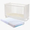 Børnesenge & Tilbehør|JLY ALMA Heaven Tremmeseng med Babymatex Madras Carpathia 60x120, Hvid