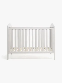 Børn JLY Børnesenge & Tilbehør-DREAM Tremmeseng Dropside ELLA, Warm Grey