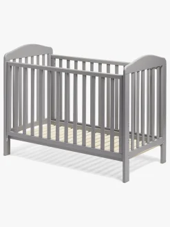 Børnesenge & Tilbehør|Madrasser|JLY ELLA Dream Lux Dropside Tremmeseng, Grå & BabyMatex Madras